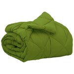 vidaXL Duvet complet toute l'année Vert 200 x 135 cm Microfibre