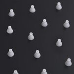 vidaXL Pomme de douche pluie Acier inoxydable 30x30 cm Carrée Noir