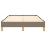 vidaXL Cadre de lit sans matelas taupe 120x200 cm tissu