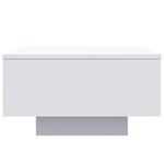 vidaXL Table basse avec lumières LED blanc 55x55x31 cm