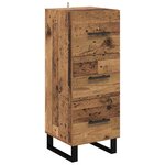 vidaXL Haut Armoire Bois Ancien 34 5 x 34 x 180 cm Bois d'ingénierie