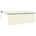 vidaXL Auvent Rétractable Crème 350 x 200 cm Polyester et Aluminium