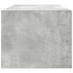 vidaXL Meuble TV gris béton 80x31x25 5 cm bois d'ingénierie