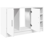 vidaXL Armoire d'évier blanc 90x29x55 cm bois d'ingénierie
