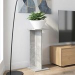 vidaXL Support de Plante 2 pc Gris Béton 25 x 25 5 x 60 5 cm