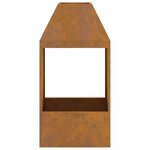 Brasero vidaXL 50x50x100 cm en acier résistant aux intempéries