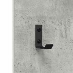 vidaXL Porte-manteau mural Montage mural Gris béton 30 x 1.5 x 80 cm
