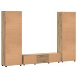 vidaXL Ensemble meuble TV FLORIN Chêne artisanal Bois d'ingénierie