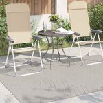 vidaXL Tapis de surface HUARTE Crème 200 x 140 cm Polyester