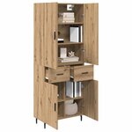 vidaXL Haut Armoire avec tiroir Chêne artisanal 69 5 x 34 x 180 cm