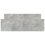 vidaXL Cadre de lit sans matelas gris béton 140x200 cm