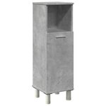 vidaXL Armoire de salle de bain Gris béton 30x30x95 cm Aggloméré