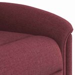 vidaXL Fauteuil inclinable Rouge bordeaux Tissu