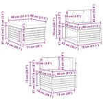 vidaXL Ensemble de canapés d'extérieur 6 pc Naturel et Anthracite