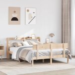 vidaXL Cadre de lit sans matelas 160x200 cm bois massif de pin