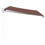 vidaXL Auvent manuel rétractable marron 350x250 cm