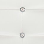 vidaXL Cadre de lit sans matelas blanc similicuir 135x190 cm