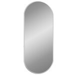 vidaXL Miroir mural Argenté 60x25 cm Ovale
