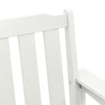 vidaXL Chaise de jardin. 4 Pièces Blanc 65.5 x 55.5 x 88cm Plastique
