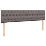 VidaXL Cadre de lit ottoman avec matelas taupe 200x200 cm tissu