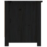 vidaXL Armoire à chaussures Noir 110x38x45 5 cm Bois de pin massif