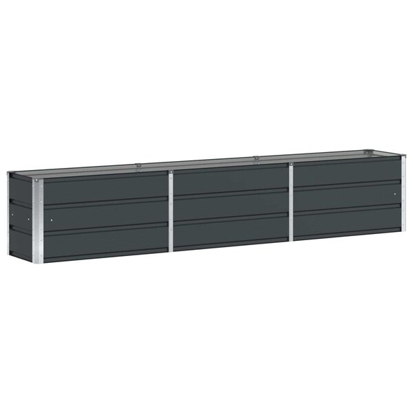 vidaXL Jardinière Anthracite 240 x 40 x 45 cm Acier