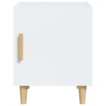 vidaXL Tables de chevet 2 Pièces Blanc Bois d'ingénierie