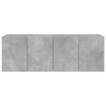 vidaXL Meubles TV muraux 2 Pièces gris béton 60x30x41 cm