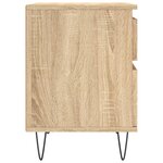 vidaXL Table de chevet chêne sonoma 40x35x50 cm bois d’ingénierie