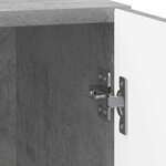 vidaXL Cabinet de chevet 2 Pièces Gris béton 43 x 34 5 x 50 cm
