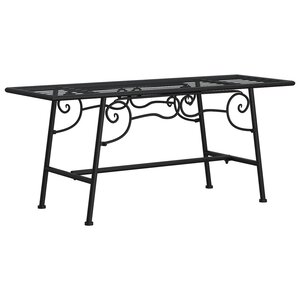 vidaXL Banc tour d'arbre 110 cm Noir Acier