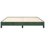 vidaXL Cadre de lit sans matelas vert foncé 160x200 cm velours