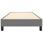 vidaXL Cadre de lit sans matelas gris foncé 90x190 cm tissu