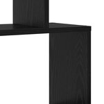 vidaXL Bibliothèque en chêne noir - 70 x 24 x 193 5 cm  bois d'ingénierie.