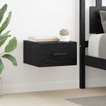 vidaXL Cabinet de chevet 2 Pièces Chêne noir 35 x 35 x 20 cm