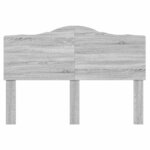 vidaXL Tête de lit Gris Sonoma 140 cm Bois d'ingénierie