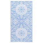 vidaXL Tapis d'extérieur Bleu azuré 120x180 cm PP