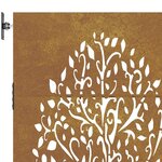 vidaXL Portail de jardin 85x150 cm acier corten conception de l'arbre