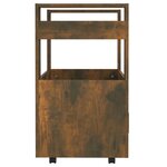 vidaXL Chariot de cuisine Chêne fumé 60x45x80 cm Bois d'ingénierie