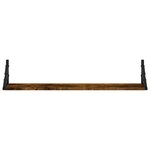vidaXL Étagères murales 2Pièces chêne fumé 80x15x15 5cm bois d'ingénierie