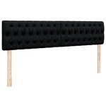 VidaXL Cadre de lit ottoman avec matelas noir 160x200 cm tissu