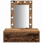 vidaXL Table de Toilette Marron 60 x 40 x 70 cm Bois d'ingénierie