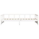 vidaXL Lit de jour sans matelas blanc 90x190 cm bois de pin massif
