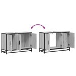 vidaXL Armoire de lavabo de salle de bain sonoma gris 90x33x60 cm