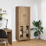 vidaXL Haut Armoire Chêne artisanal 69 5 x 34 x 180 cm