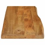 vidaXL Dessus de table 100x40x3 8 cm bord vivant bois massif manguier