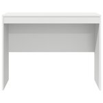 vidaXL Bureau d'écriture Blanc Panneau de particules 100 x 50 x 76 cm