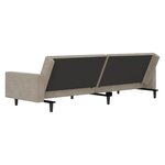 vidaXL Canapé-lit à 2 places gris clair velours