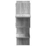 vidaXL Étagère murale sonoma gris 124 5x18x60 5 cm bois d'ingénierie