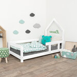 Lit cabane enfant POPPI 90 x 180 blanc 1